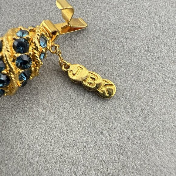 Camrose and Kross JBK Bracelet Rhinestone Royal Egg Jackie Kennedy Gold Tone - Picture 13 of 15